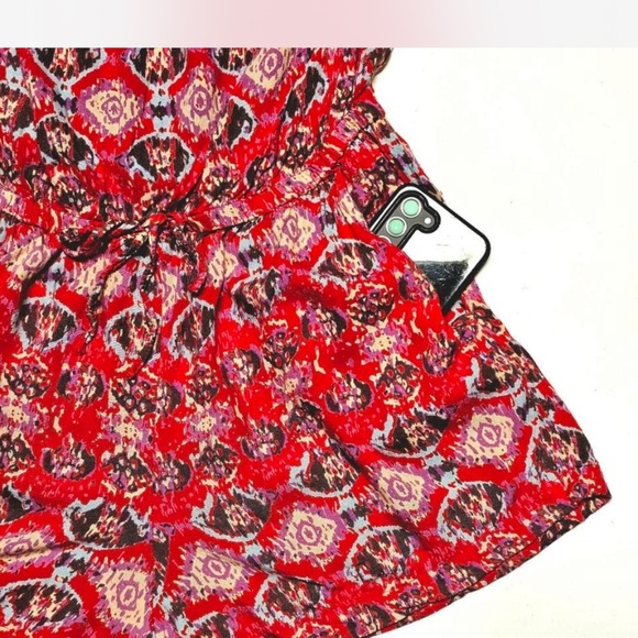 Angie Romper, Red, Patterned, Boho, Size L - Picture 3 of 6
